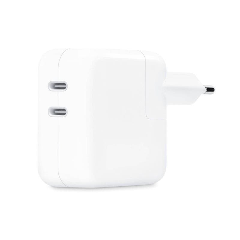 Φορτιστής Ταξιδίου με Διπλή Έξοδο USB C Apple MW2K3 35W Λευκό
