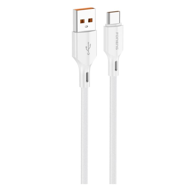 Καλώδιο Σύνδεσης USB 2.0 Foneng XS11 Braided USB A σε USB C 18W 1m Λευκό