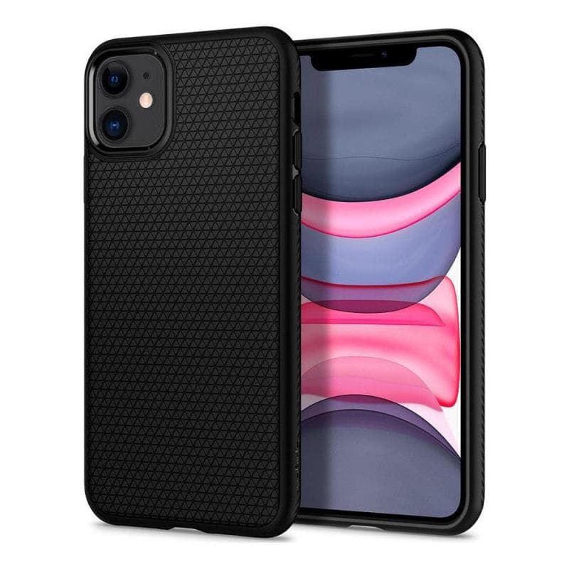 Θήκη Soft TPU Spigen Apple iPhone 11 Liquid Air Μαύρο