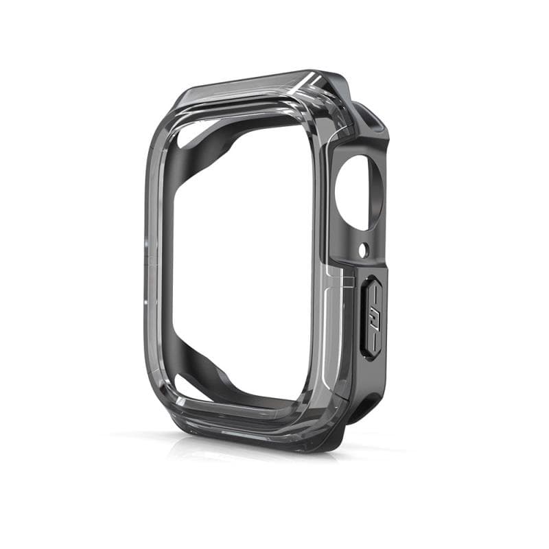 Θήκη TPU & PC Devia Apple Watch 7/ 8/ 9 45mm Shock Proof Sport Φιμέ Μαύρο