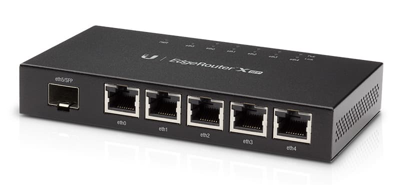 UBIQUITI router EdgeRouter X SFP, 5-Port Gigabit PoE, 1000Mbps, 50W