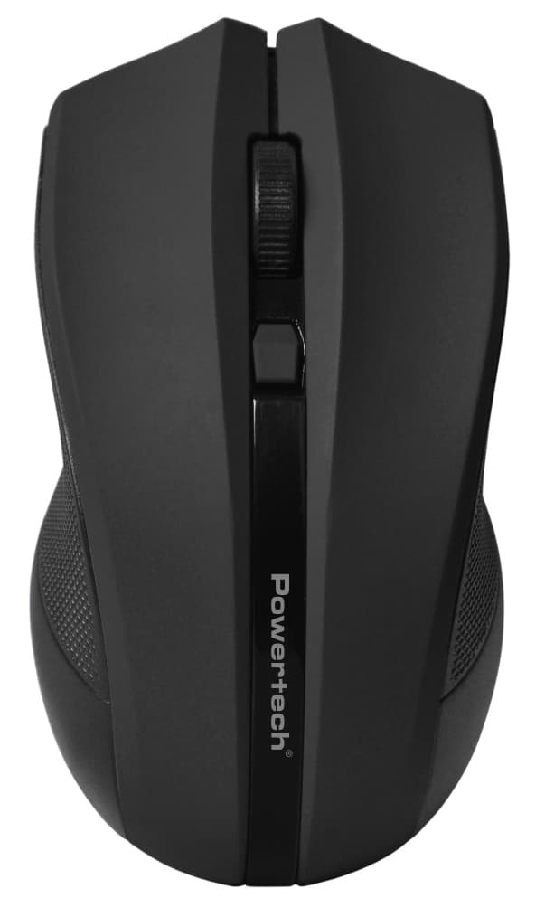 POWERTECH ασύρματο ποντίκι PT-1166, USB δέκτης, 1600DPI, μαύρο
