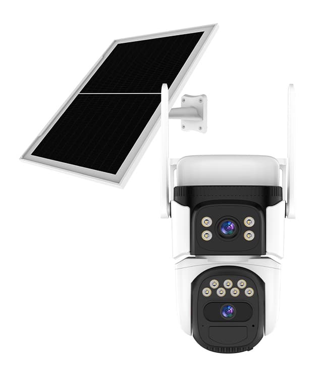 VSTARCAM smart ηλιακή κάμερα CB621DR, dual lens, 3MP, WiFi, SD, PTZ, IP66