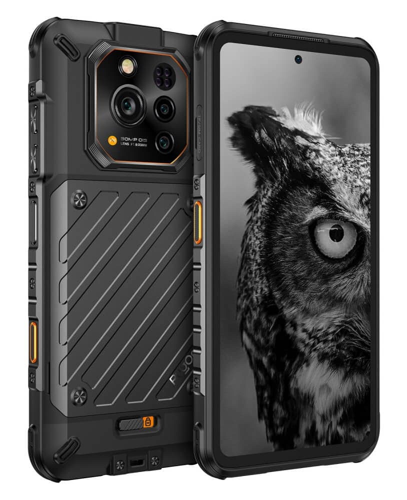 RUGONE smartphone Xever 7, 6.67", 12/512GB, 5G, 5550mAh, IP68/IP69K/MIL-STD-810H, μαύρο