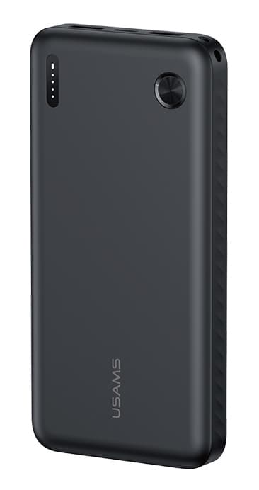 USAMS power bank CD253, 2x θύρες εξόδου, 10000mAh, 10W, μαύρο