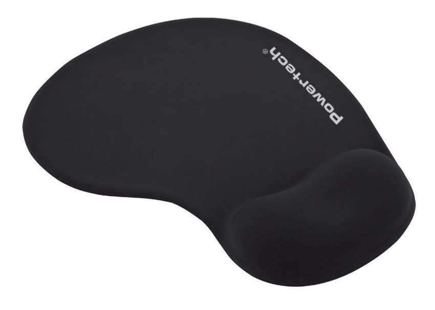 POWERTECH mouse pad PT-1611 με στήριγμα καρπού, 23x19x1.8cm, μαύρο
