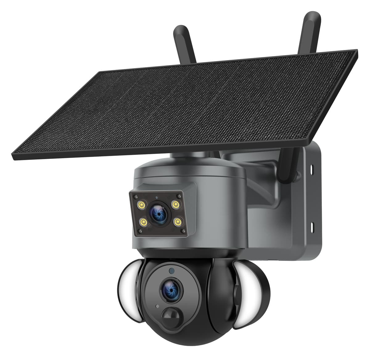 SECTEC smart ηλιακή κάμερα ST-538-6MAOV-4G-EU, dual lens, 3MP, 4G, SD, PTZ, IP66