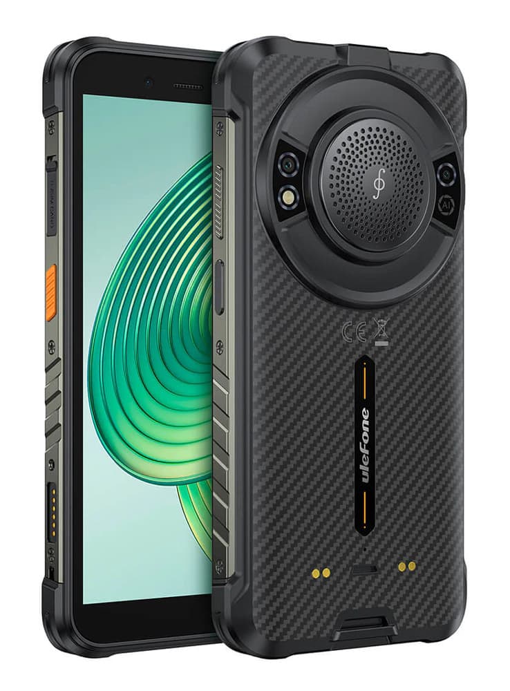 ULEFONE smartphone RugKing με ηχείο 3.5W, 5.99", 8/128GB, 9600mAh, IP68/IP69K/MIL-STD-810H, μαύρο