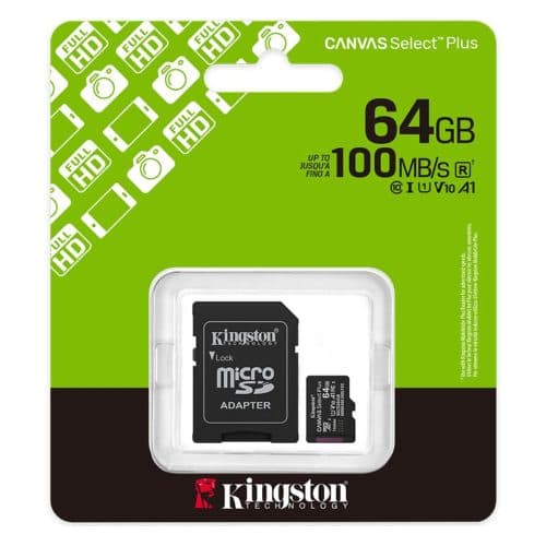 Kingston Canvas Select Plus microSDXC 64GB U1 V10 A1 with Adapter