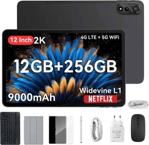 BlackView Mega 2 & Accessories Bundle 4G 12" Tablet 12GB Ram 256GB Γκρι-EU