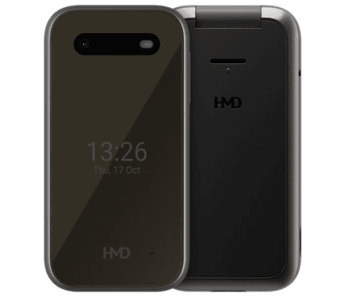 HMD 2660 Flip Dual SIM Κινητό με Μεγάλα Κουμπιά Black- GR