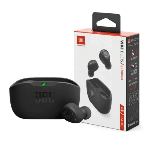 JBL Vibe Buds TWS Bluetooth Wireless In-Ear Earbuds Black- EU