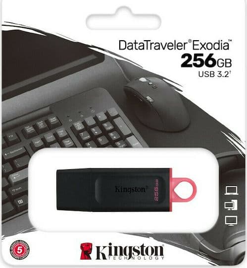 Kingston USB Flash DataTraveler Exodia 256GB USB 3.2 Black