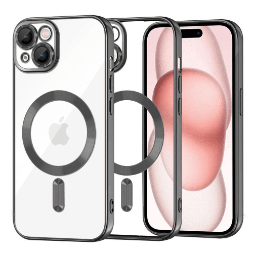 Clear Case with Black MagSafe for iPhone 15