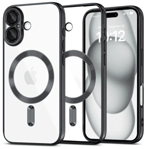 Clear Case with Black MagSafe for iPhone 17