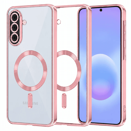 B. Clear Case with Pink MagSafe for Samsung Galaxy A17 4G/ A17 5G/ A26