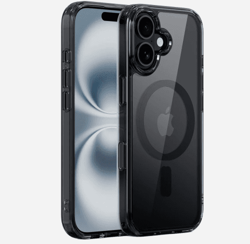 ObaStyle Clear Black Case with MagSafe for iPHONE 17