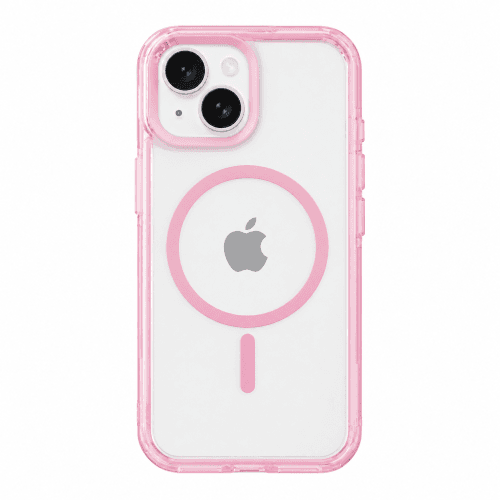 ObaStyle Clear Rose Case with MagSafe for iPHONE 15