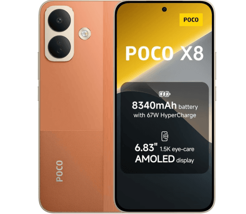 Xiaomi Poco X8 8GB Ram 256GB Orange- EU
