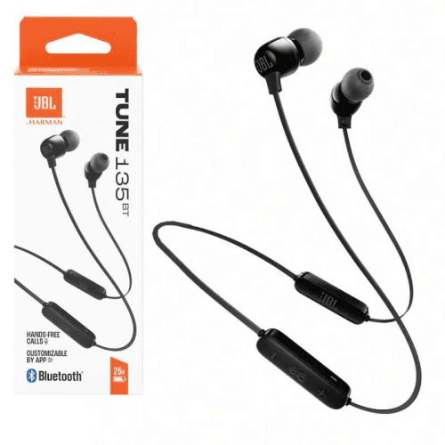 JBL Tune 135BT Bluetooth Neckband Black- EU