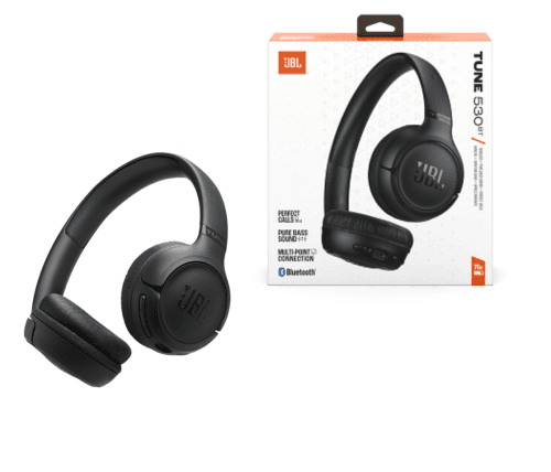 JBL Tune 530BT On-Ear Bluetooth Headphones Black- EU