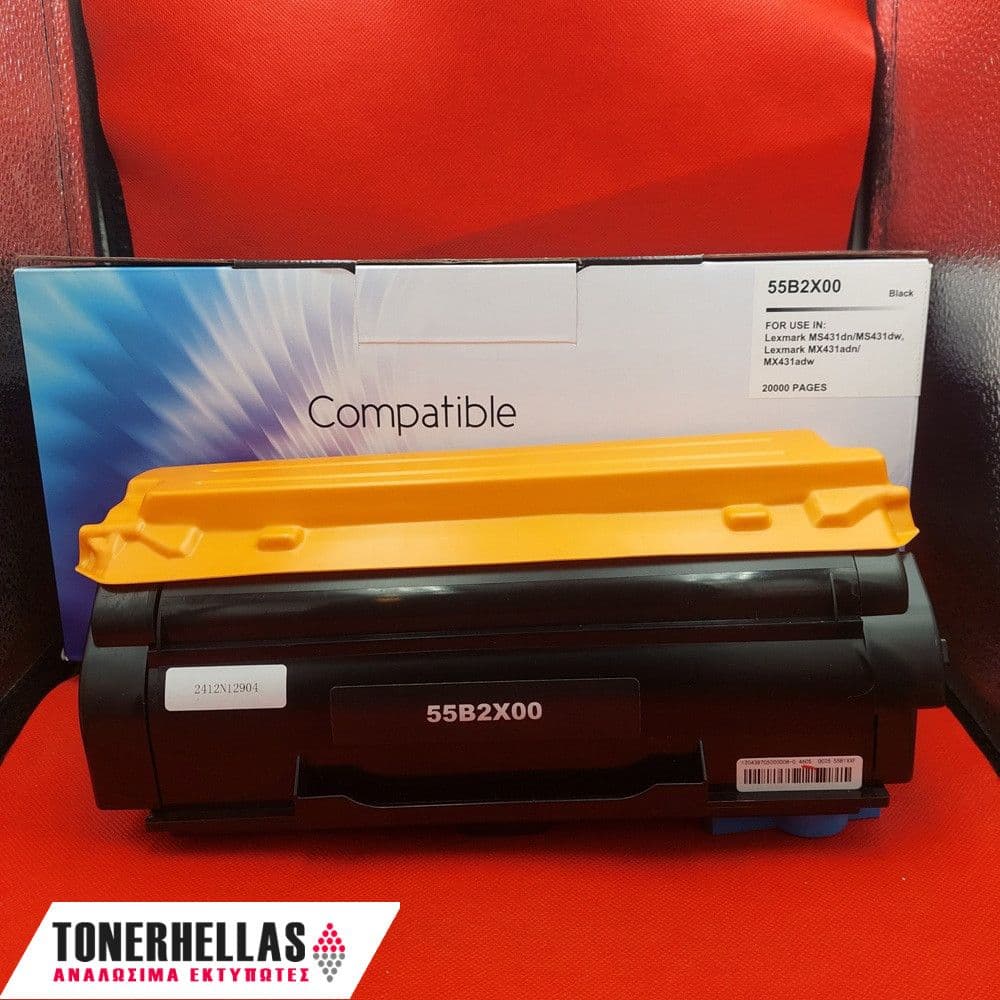 Συμβατό τόνερ Lexmark 55B2X00 MS431 20.000 σελ