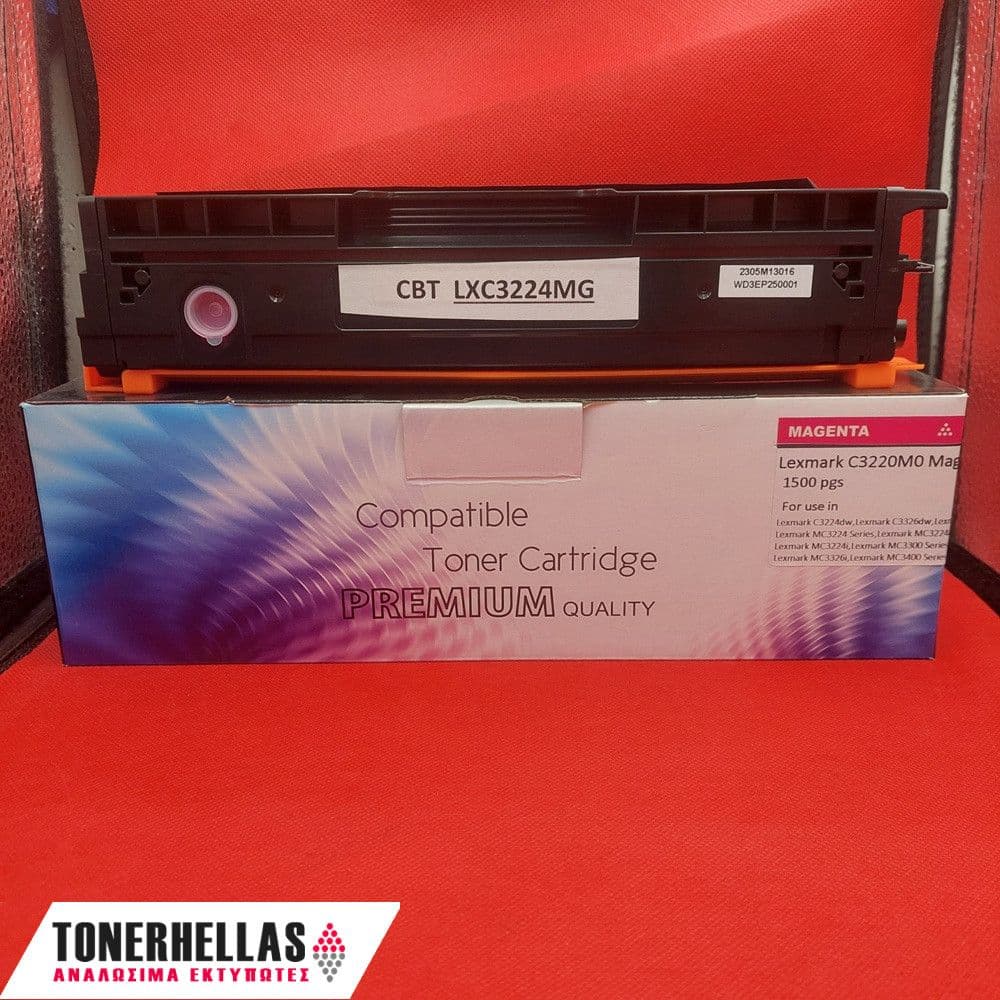 Συμβατό τόνερ Lexmark C3220M0 Magenta C3224 1.500 σελ