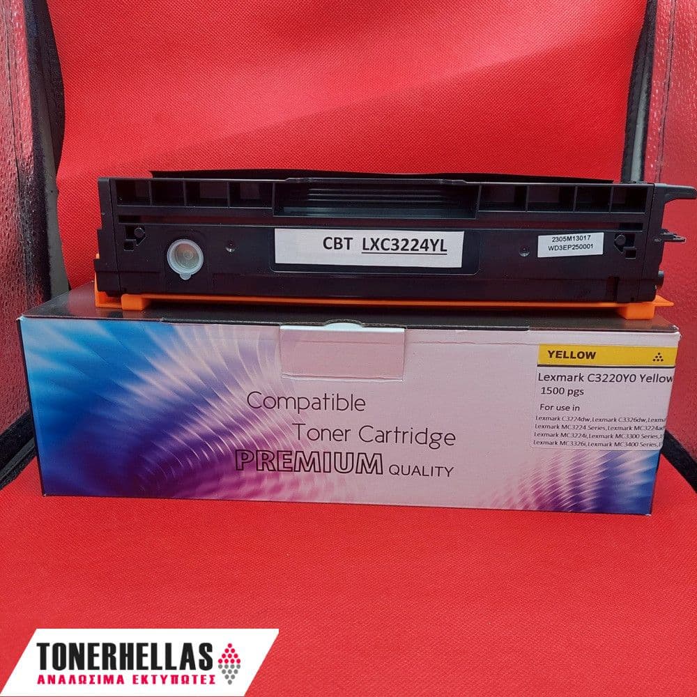 Συμβατό τόνερ Lexmark C3220Y0 Yellow C3224 1.500 σελ