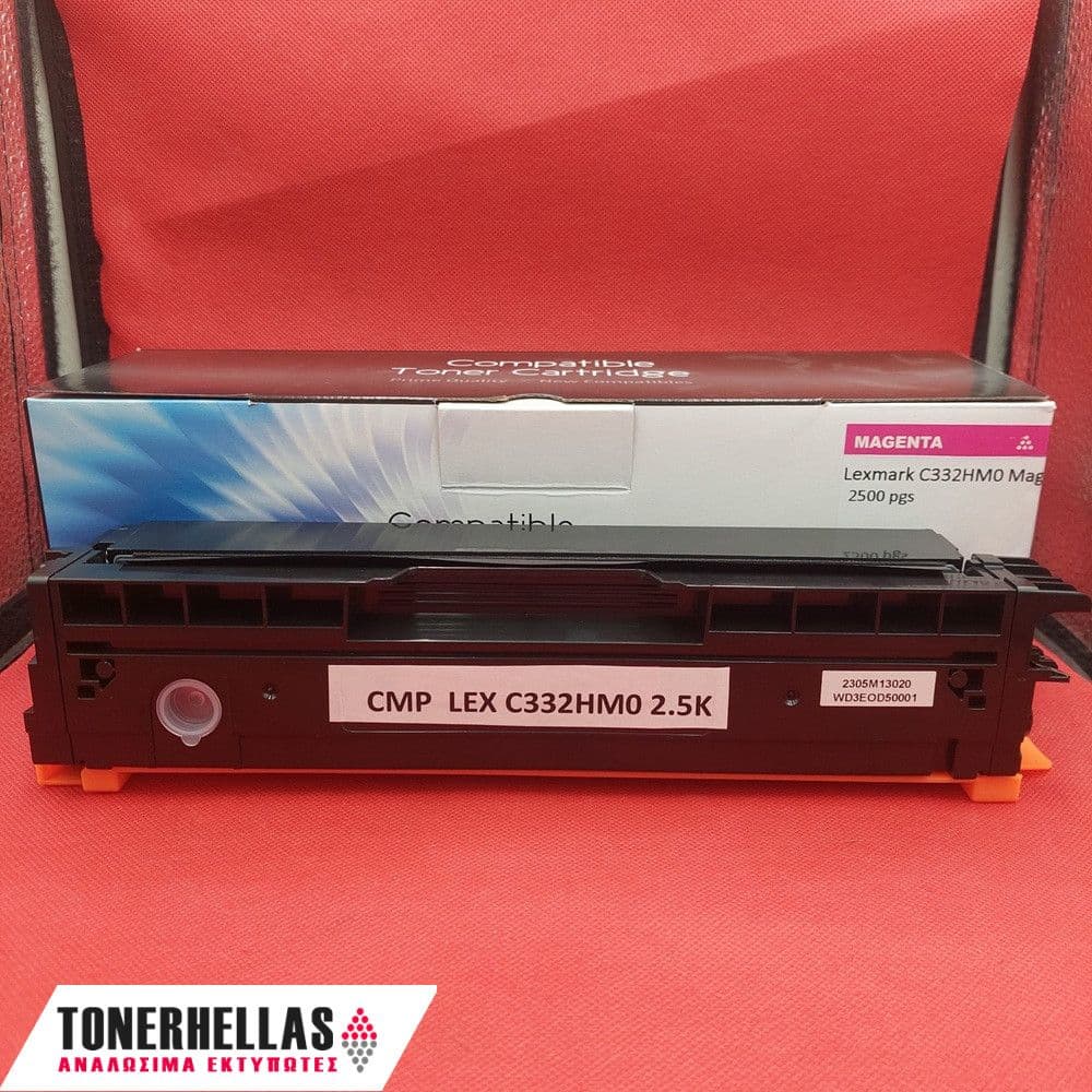 Συμβατό τόνερ Lexmark C332HM0 Magenta C3326 2.500 σελ