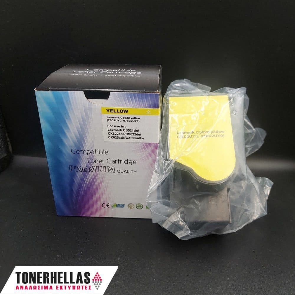 Συμβατό τόνερ Lexmark 78C2UY0 Yellow CS622 7.000 σελ