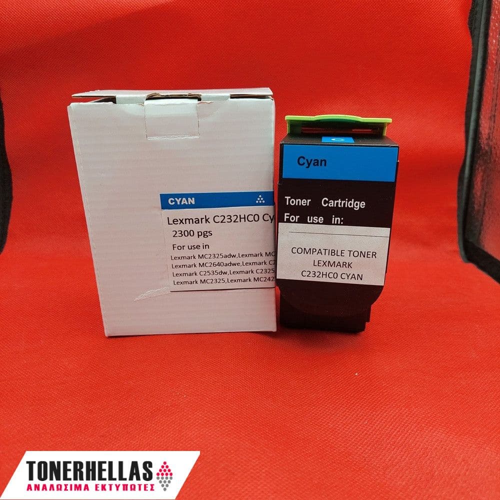Συμβατό τόνερ Lexmark C232HC0 Cyan C2325 2.300 σελ