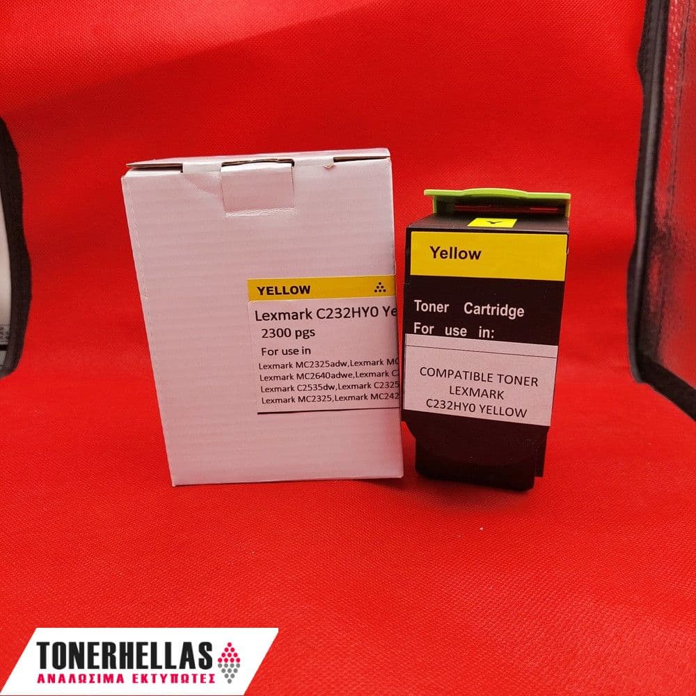 Συμβατό τόνερ Lexmark C232HY0 Yellow C2325 2.300 σελ