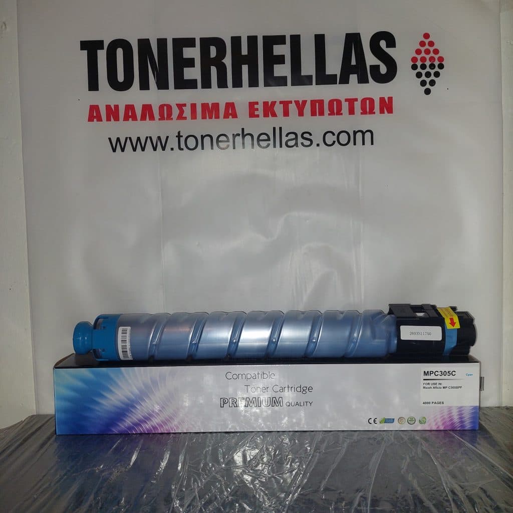 Συμβατό τόνερ Ricoh 841595/842082 MP-C305C Cyan 4.000 σελ