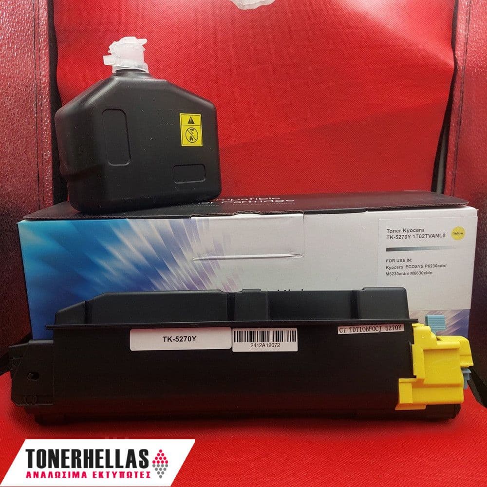 Συμβατό τόνερ Kyocera TK-5270 Yellow 1T02TVANL0,TK5270Y 6.000 σελ