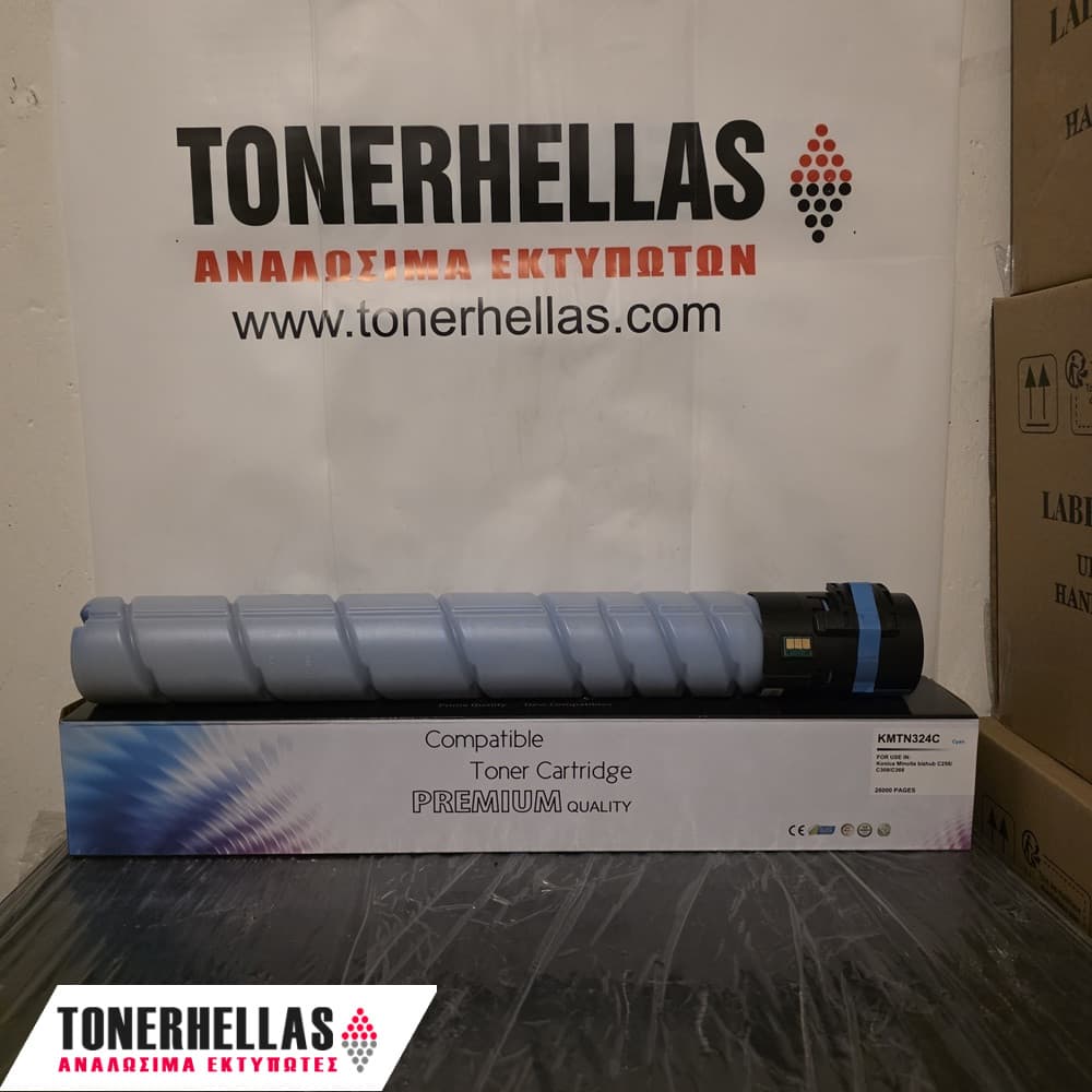 Συμβατό τόνερ Konica Minolta TN324C Cyan A8DA450 22.000 σελ