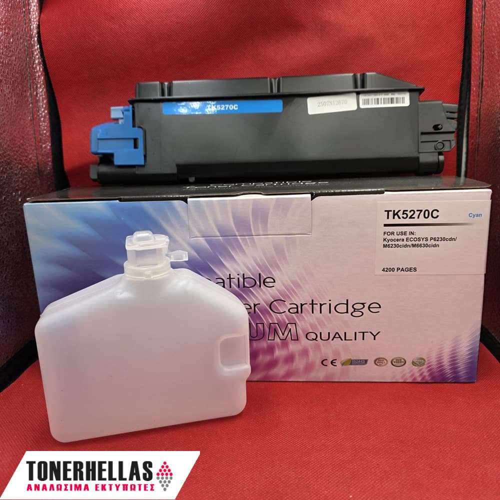 Συμβατό τόνερ Kyocera TK-5270 Cyan 1T02TVCNL0,TK5270C 6.000 σελ