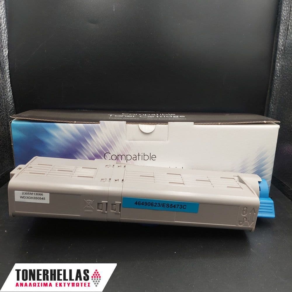 Συμβατό τόνερ OKI 46490623 ES5473 Cyan 5.300 σελ