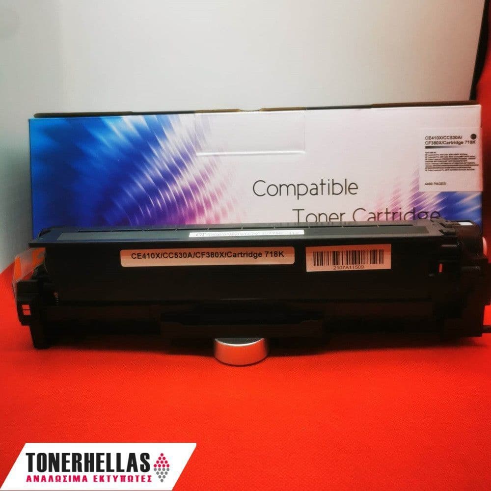 Συμβατό τόνερ HP 305X Universal CE410X/CC530A/CF380X,Canon 718 Black 4.400 σελ