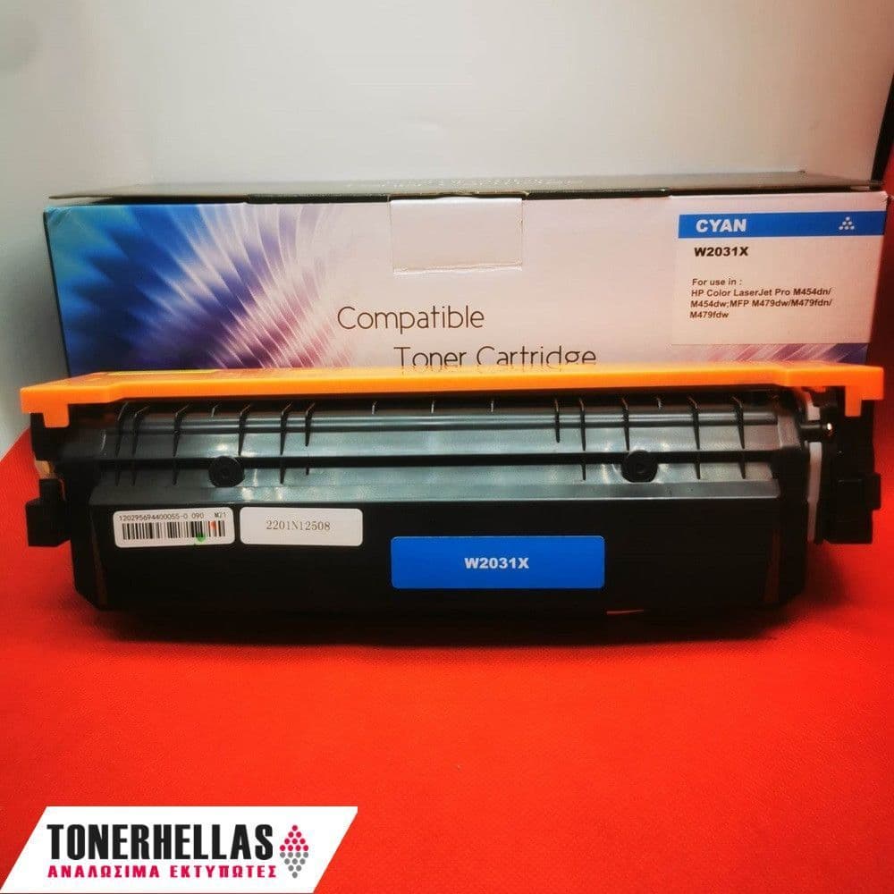 Συμβατό τόνερ HP 415X Cyan W2031X 6.000 σελ
