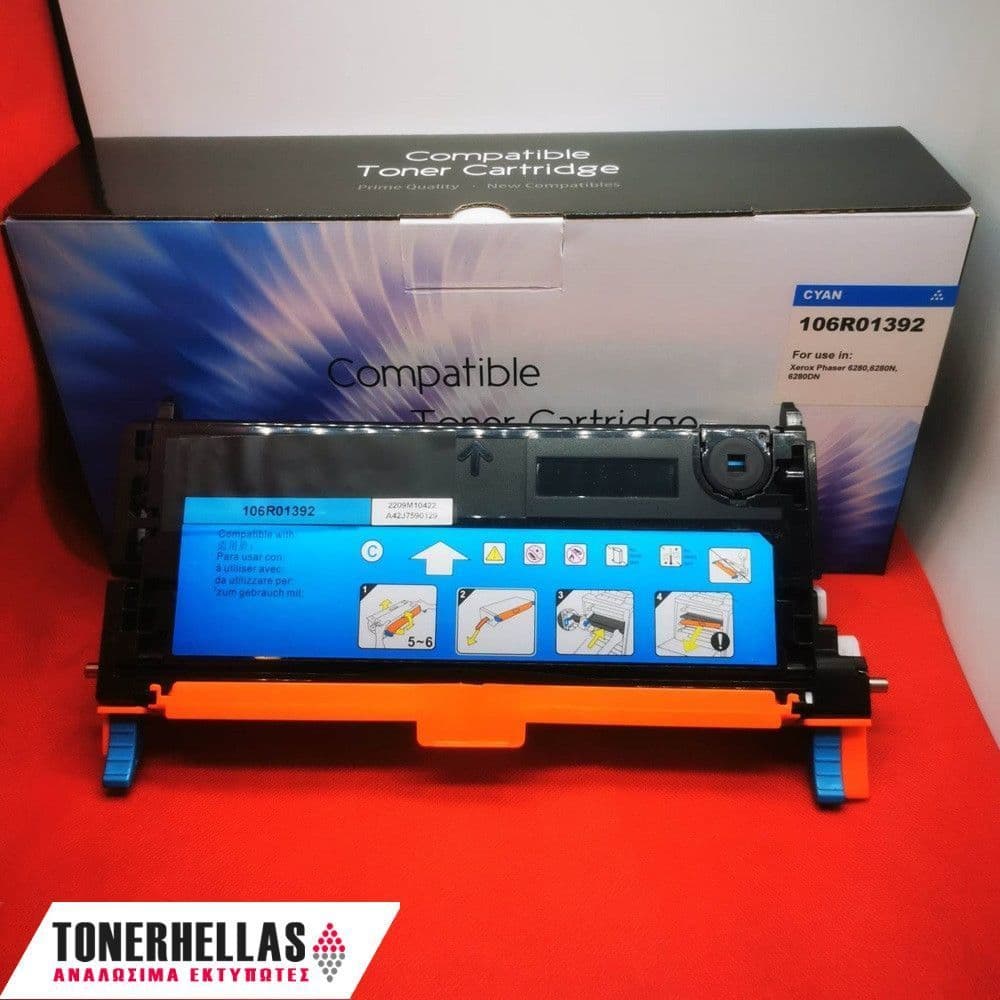 Συμβατό τόνερ Xerox 106R01392 6280 CY 7.000 σελ