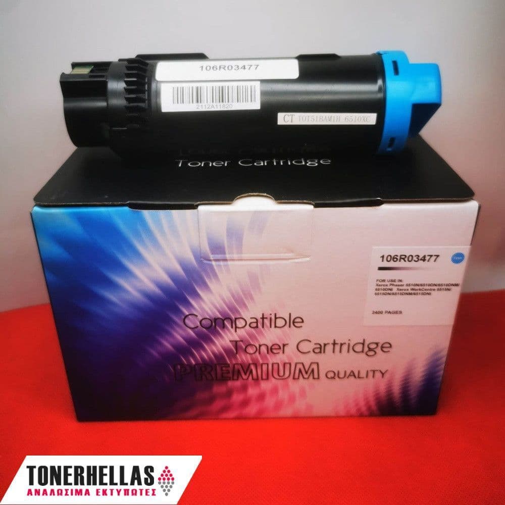 Συμβατό τόνερ Xerox 106R03477 6510 Cyan 2.400 σελ