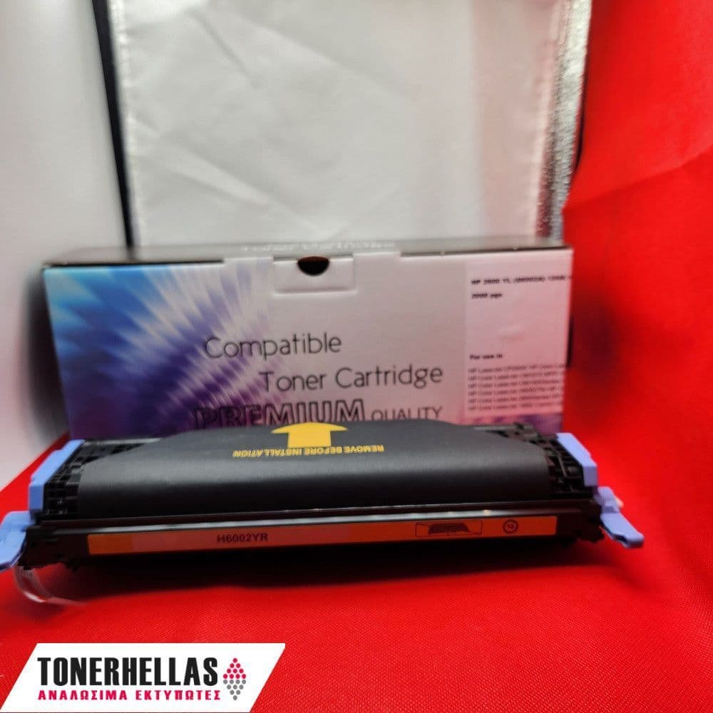 Συμβατό τόνερ HP 124A Q6002A Yellow /Canon 707 9421A004 2.000 σελ