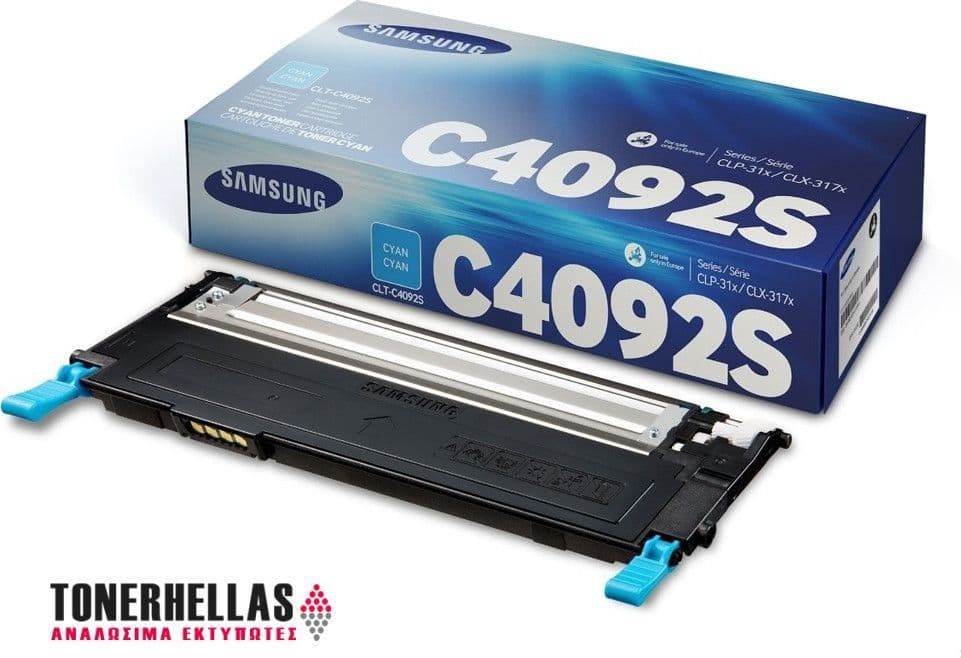 Γνήσιο τόνερ Samsung-HP CLT-C4092S Cyan - 1K Pgs