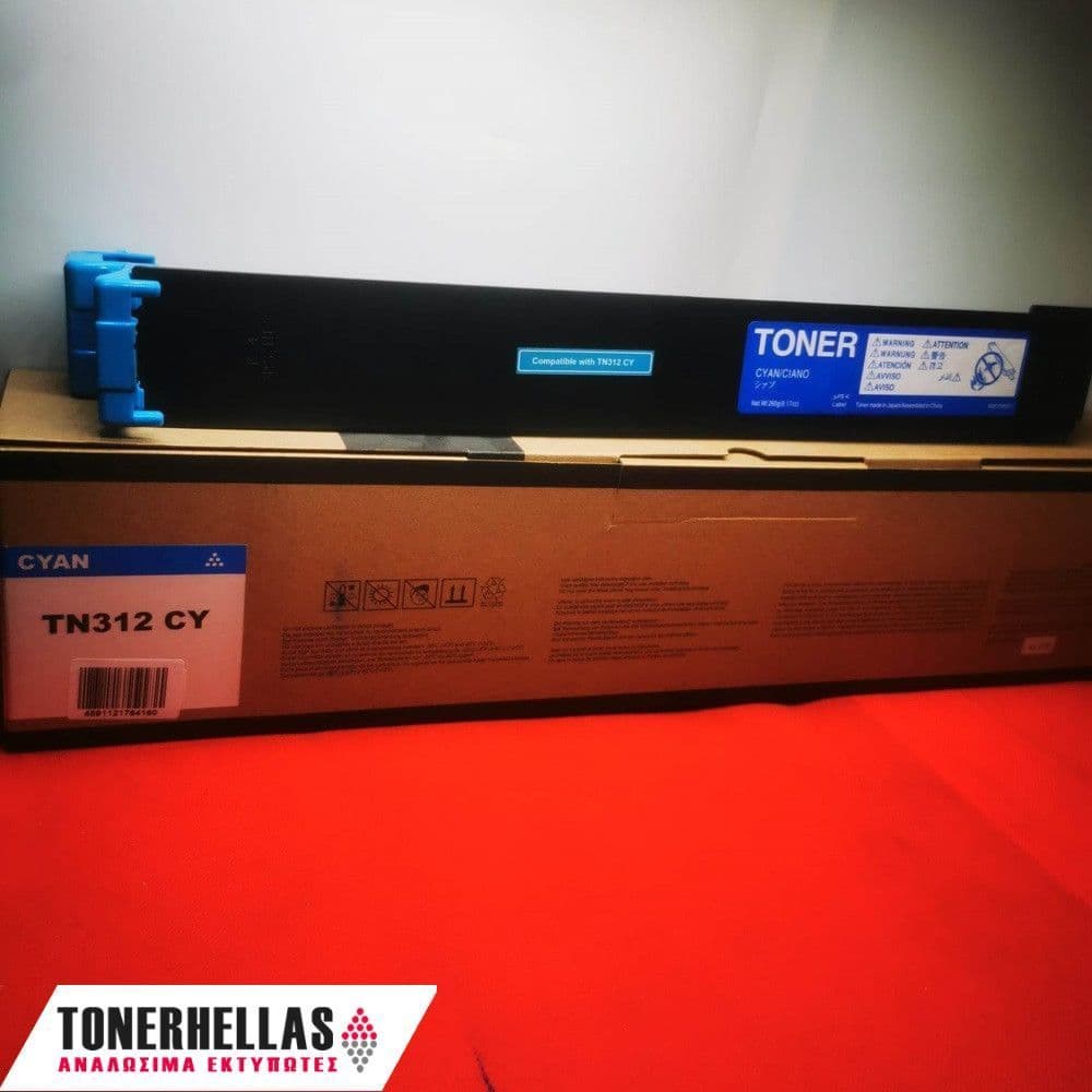 Συμβατό τόνερ Konica Minolta TN312C Cyan 8938708 12.000 σελ