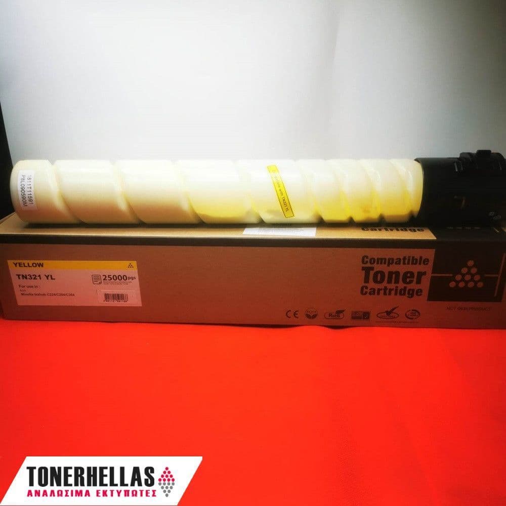 Συμβατό τόνερ Konica Minolta TN321 Yellow A33K250 26.000 σελ