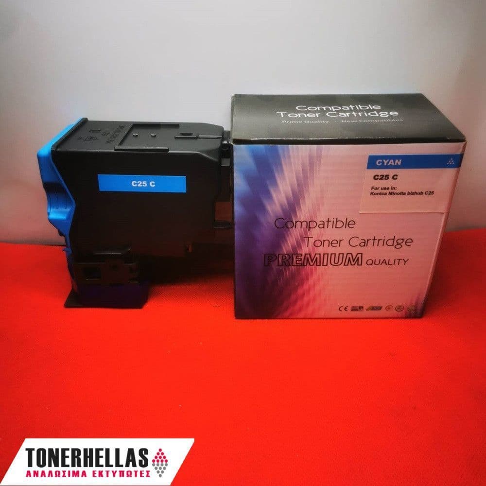 Συμβατό τόνερ Konica Minolta TNP27C Cyan C25 A0X5453 6.000 σελ