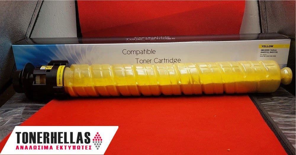 Συμβατό τόνερ Ricoh 842312, 842316 IM-C2000 Yellow 10.500 σελ