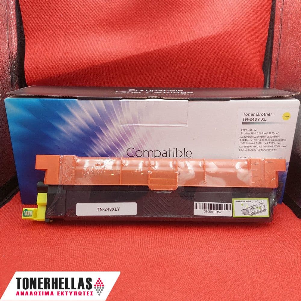 Συμβατό τόνερ Brother TN-248XL (TN248XL) Yellow 2.300 σελ