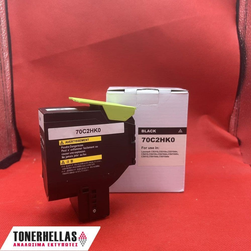 Συμβατό τόνερ Lexmark 70C2HK0 Black CS310 4.000 σελ
