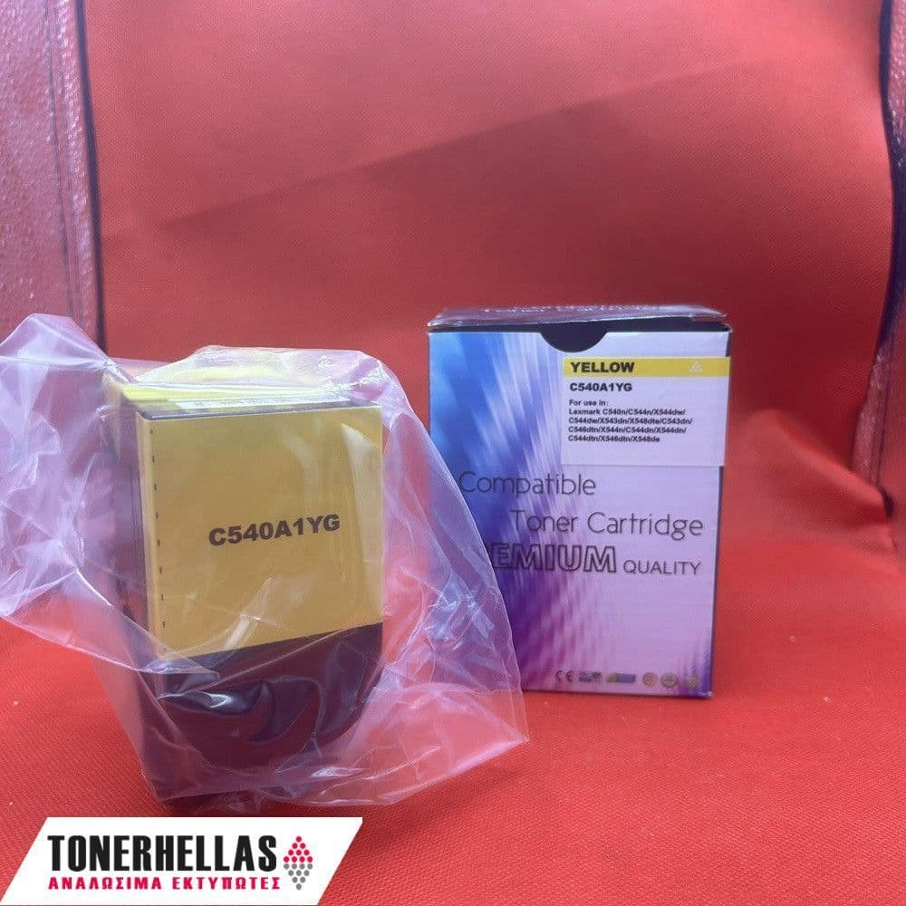 Συμβατό τόνερ Lexmark C540A1YG Yellow C540 1.000 σελ